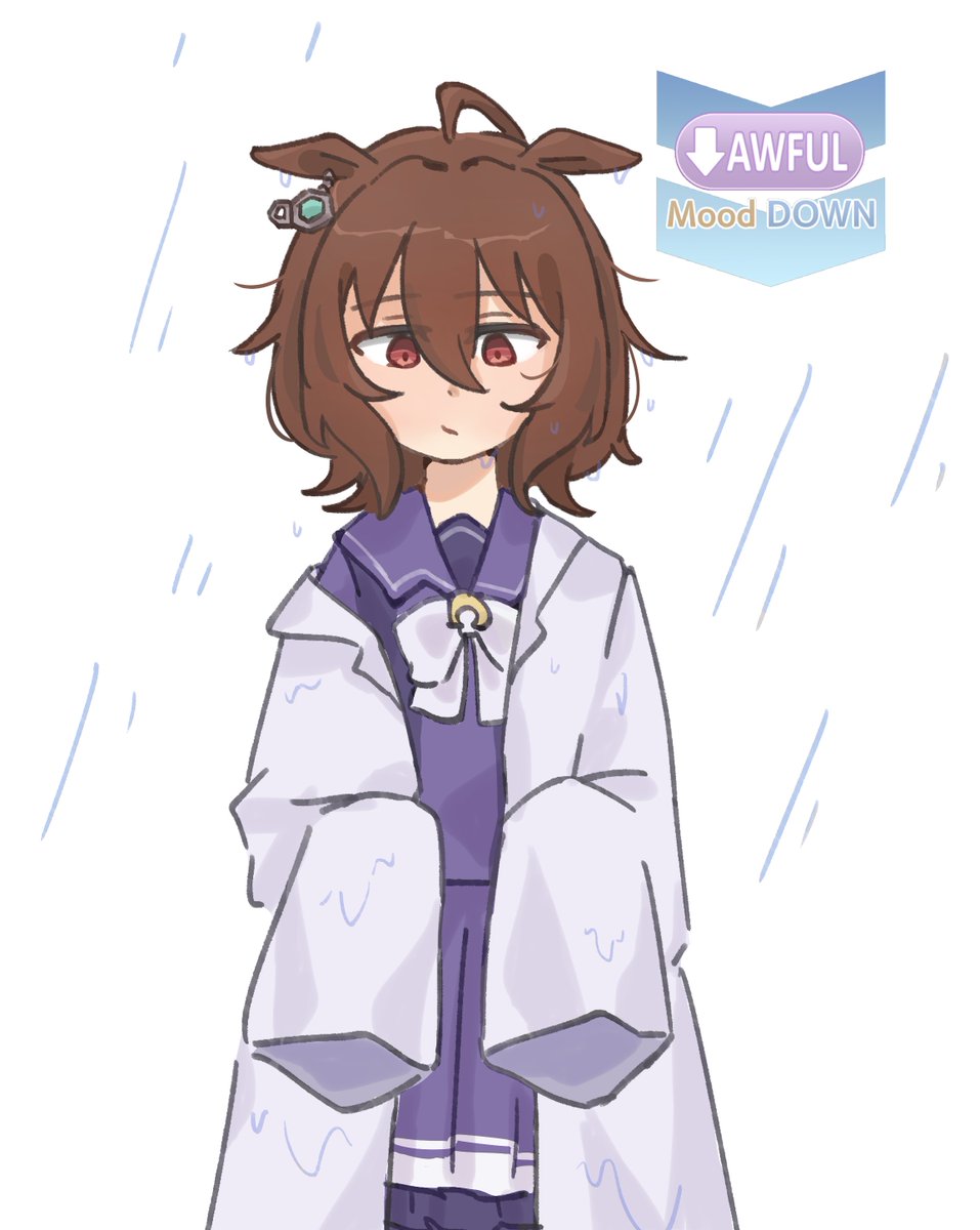 Soaked puppy 
#umamusume