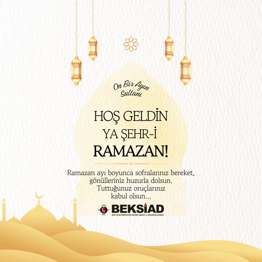 Gönüllerin ilahi rahmetle dolduğu, af ve mağfiret ayı olan Ramazan’ın ülkemize ve tüm İslam âlemine hayırlar getirmesini diliyorum.

Ramazan-ı Şerif’imiz mübarek olsun.

Mehmet BAYEZİT
BEKSİAD Yönetim Kurulu Başkanı