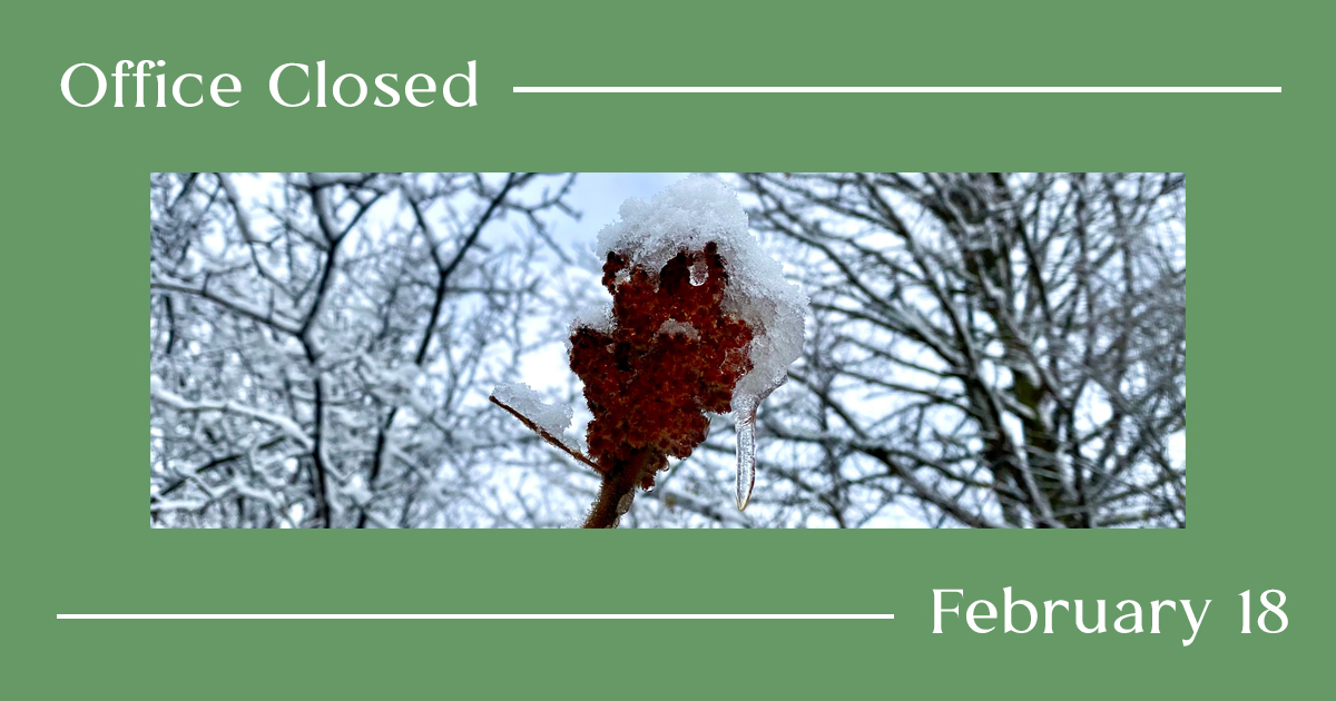 With a winter storm moving through #Mississauga, we've closed our offices for the day. The park is open but keep in mind that pathways and trails will be slippery and hard to navigate. 🧊