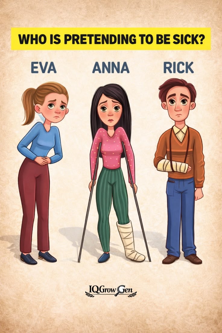 Who is pretending to be sick??