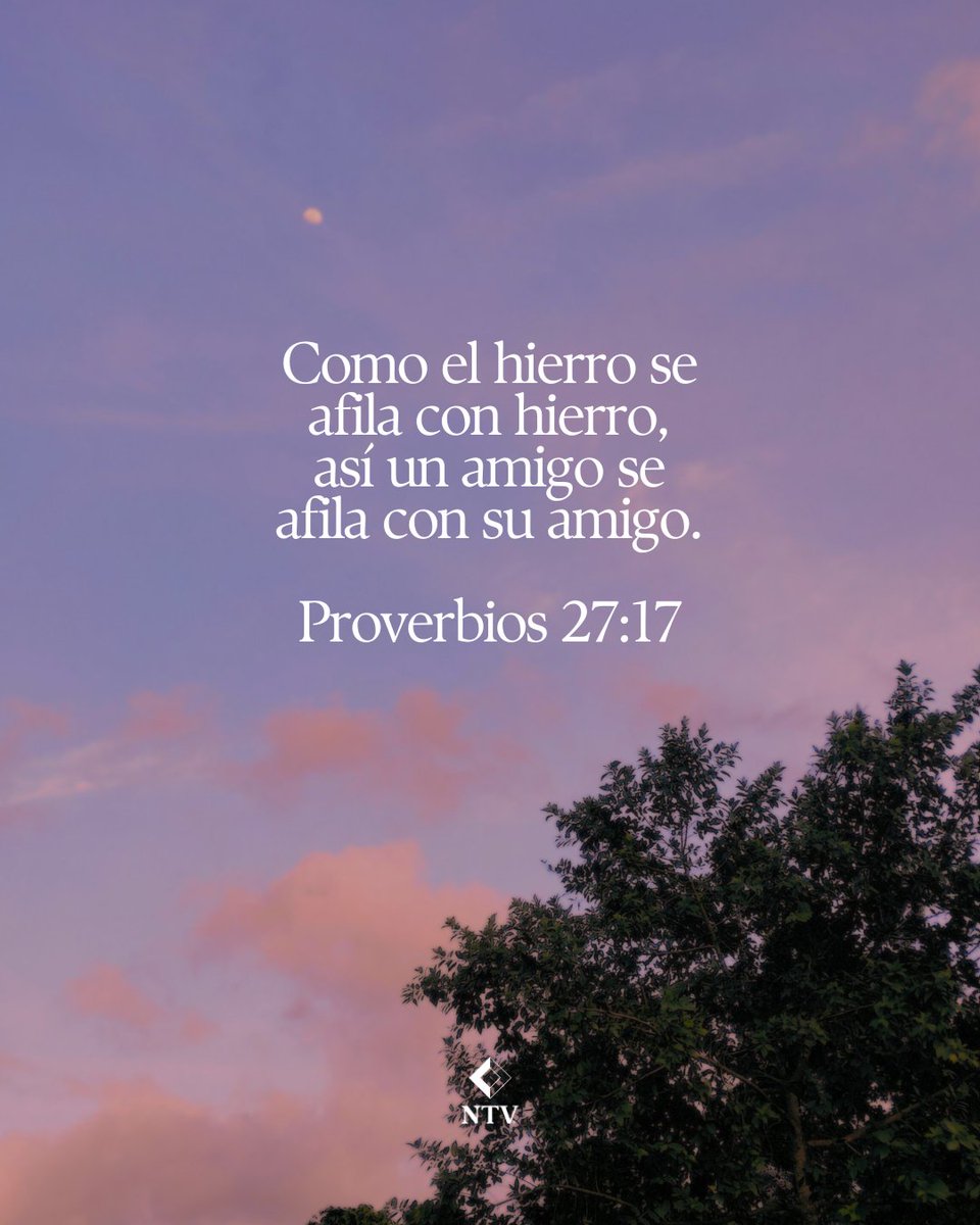 La Biblia muestra que las buenas amistades nos ayudan a crecer espiritualmente. Este versículo bíblico nos recuerda que Dios usa a otras personas para fortalecernos en la fe.

#amistad #Biblia #NTV #versiculos #CrecimientoEspiritual