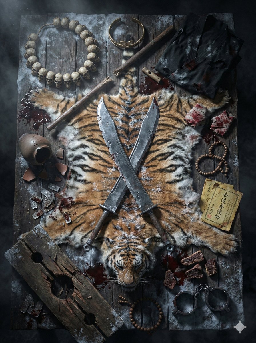 MatrixMirageAI's tweet photo. 『水滸伝』、武松。 

その殺人者は虎退治の武松だった。
The killer was Wu Song, the tiger slayer. https://t.co/tA0KnwluZW