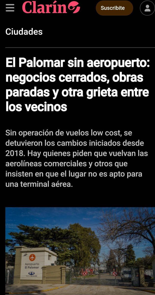 Mauricio abrio el Aeropuerto del Palomar, creando cientos de empleos directos y otros indirectos
CfK lo cerró 
Milei no lo quiere re abrir

Aaaaaaaah pero Macri

#EraMacri