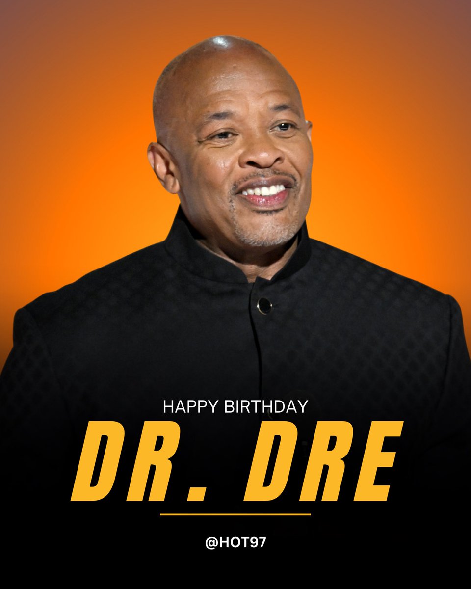 Happy Birthday to legendary <a href="/drdre/">Dr. Dre</a> 🎂