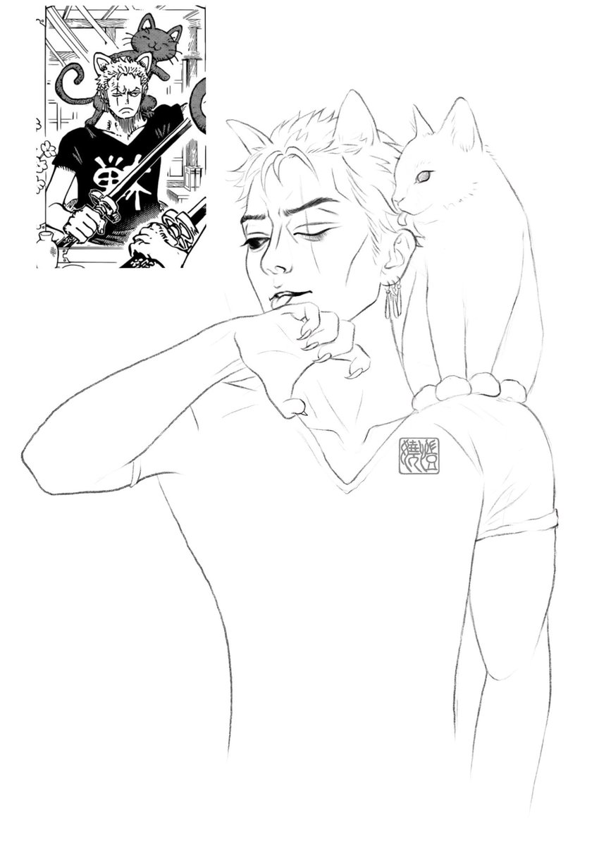 colette0722's tweet photo. 🐈‍⬛🐈‍⬛Zoromeow
 #ゾロ #ラッコ #ロロノア・ゾロ  
#Zoro #ONEPIECE https://t.co/OaZ1P7ebIA