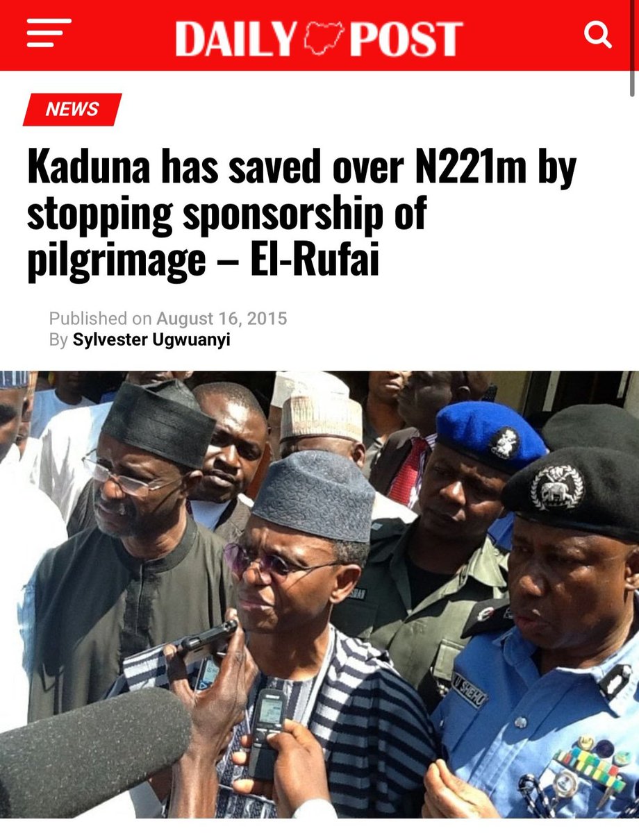 SamuelOmogor's tweet photo. There is no country that has the likes of this one in leadership positions that can ever progress. 

As governor @elrufai didn't do anything against the Christians. He stopped government sponsoring pilgrimage for both Muslims Christians together.

What sort of a leader in 2026 would still be thinking about government sponsoring people for pilgrimages? Is that not a personal spiritual undertaking? Pilgrimage is an act  of personal devotion between an individual and their faith. It doesn't add anything to the state that warrants its being transformed into a state sponsored enterprise sustained by scarce resources from tax payers. And in a country where over 130 million people are living in MULTI DIMENSIONAL POVERTY. Uba Sani is doing what he is doing to cover his failures and win sympathy. It is not a good leadership quality. These are things El-Rufai don't do.

You have no business being in government. No wonder you were sharing transistor radios as constituency projects as a senator.