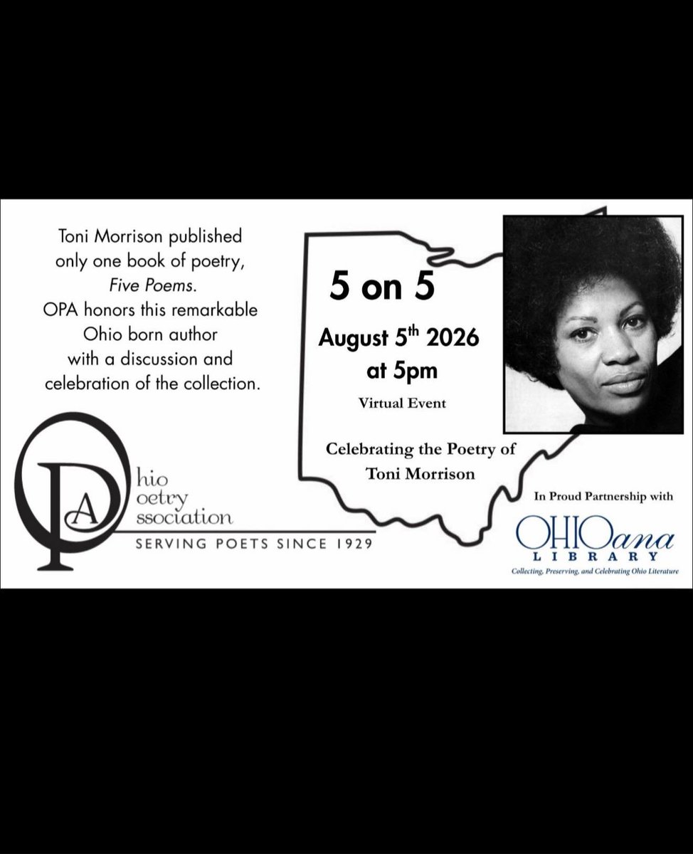 Happy Birthday Toni Morrison!
Save the date for August 5, as we honor this literary titan.