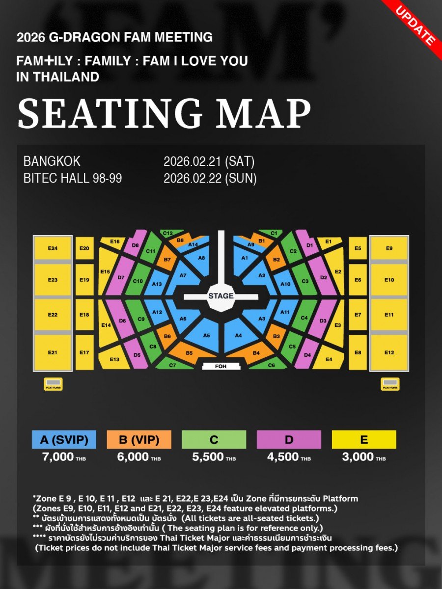 ปล่อยบัตรงาน GD เสาร์-อาทิตย์นี้
ใครยังไม่มีบัตรไปหาจีดีมาทางนี้
บัตร7000 ราคา5000
บัตร6000 ราคา4200
บัตร5500 ราคา3800
บัตร4500 ราคา3200
บัตร3500 ราคา2300
นัดรับ-โอนเงินที่หน้างานไม่มีมัดจำใครสนใจ DM มาได้เลยค่ะ 
#GDRAGON2026inBKK 
#GDRAGONinBangkok 
#GDRAGON 
#GDFAMMEETING2026