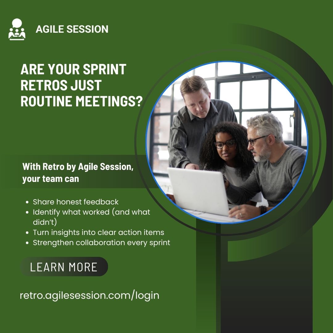 agilesession26's tweet photo. Are your sprint retros just routine meetings?

It’s time to turn reflection into real action.

Better retros = better performance.
👉 Start your next retrospective now:
 https://t.co/46WpOCiTf1

#SprintRetrospective #AgileRetros #AgileSession #ScrumTeams #ContinuousImprovement https://t.co/9nUeqxHPnr
