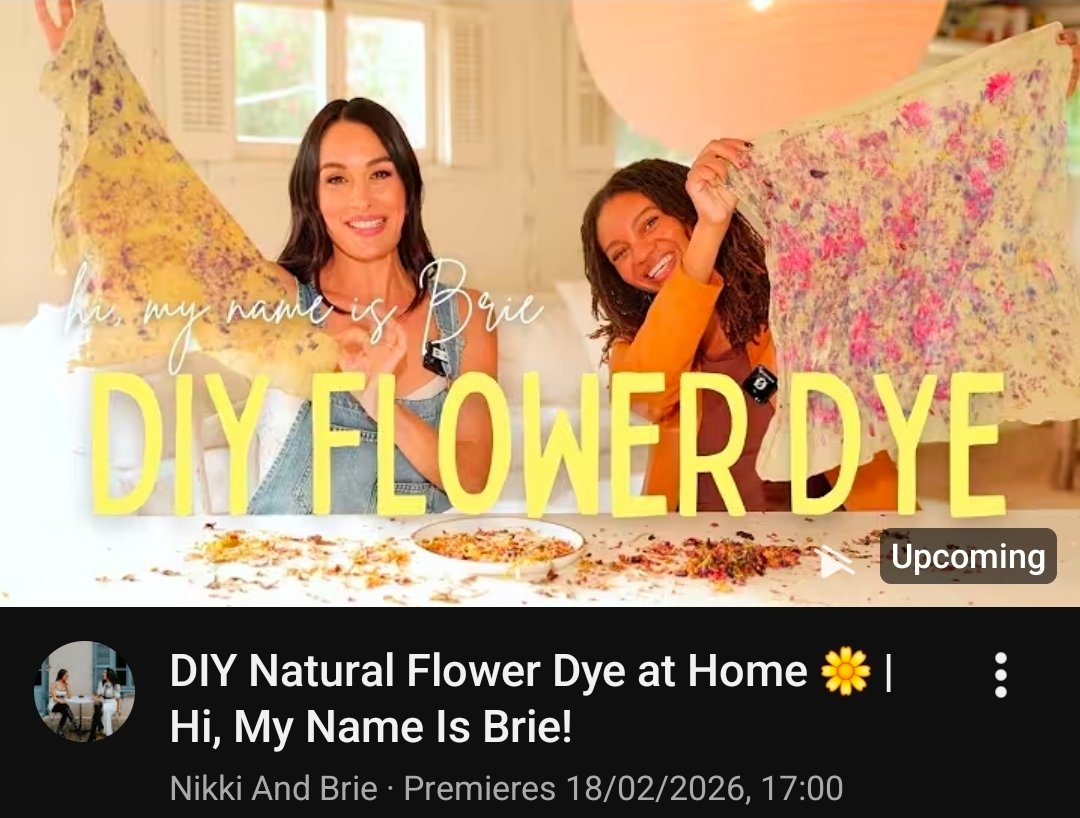 CenaDee25629's tweet image. Hey, #BellaArmy, recapping #StormEunice which hit the UK four years ago today.

Brie is back with another #HiMyNameIsBrie episode, and unfortunately it's not about Storm Eunice. She and Leah Thomas will be making natural brundle dye bandanas out of flowers, and you can try it at