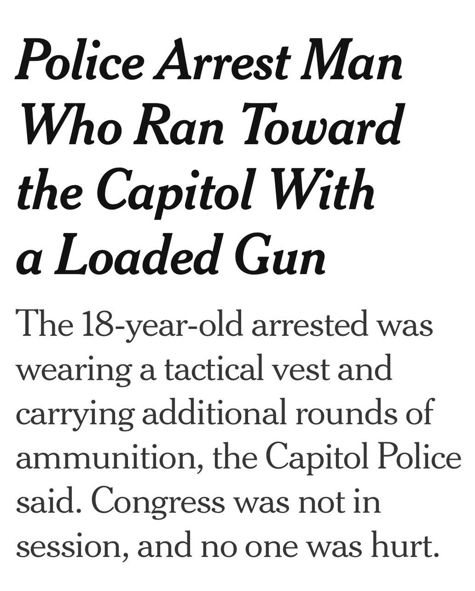 Capitol Police, who were brutalized by Trump’s klan on 1/6, arrest an armed man without firing a shot.

Trump’s ICE thugs shoot a man armed with a cell phone 10 times killing him.

The difference between professional law enforcement and lawless domestic terrorists is obvious.