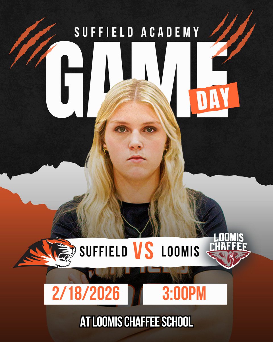 sa_girlshoops's tweet photo. Itβs game day and the Tigers are headed to Loomis Chaffee!
Catch the matchup at 3PM β letβs go, Tigers! πͺπ
@SuffieldAcademy @NEPSGBCA #suffield #womensbasketball #gameday #Letsgo https://t.co/5KP64BmRjP