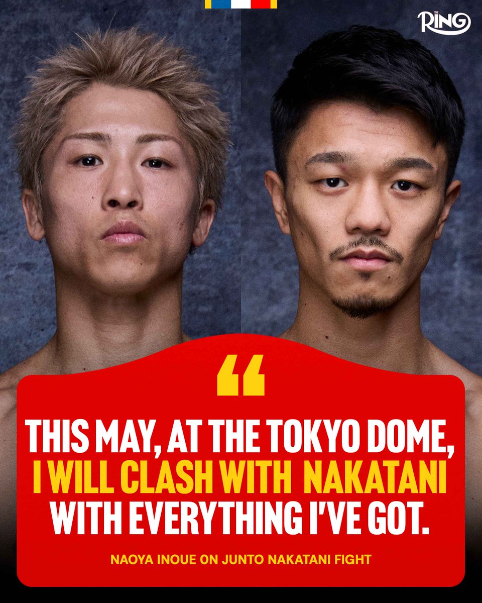 Naoya Inoue is adamant that the Junto Nakatani fight is happening in May 😤