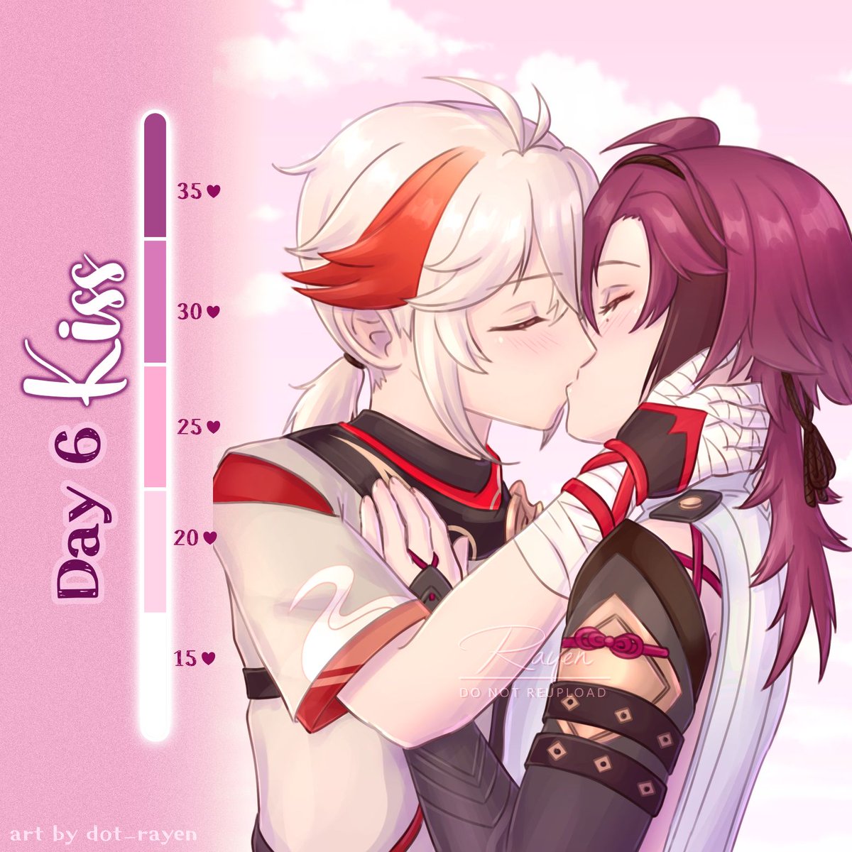 With a farewell kiss, they look forward to their next reunion 🩷 
#kazuhei #heikazu