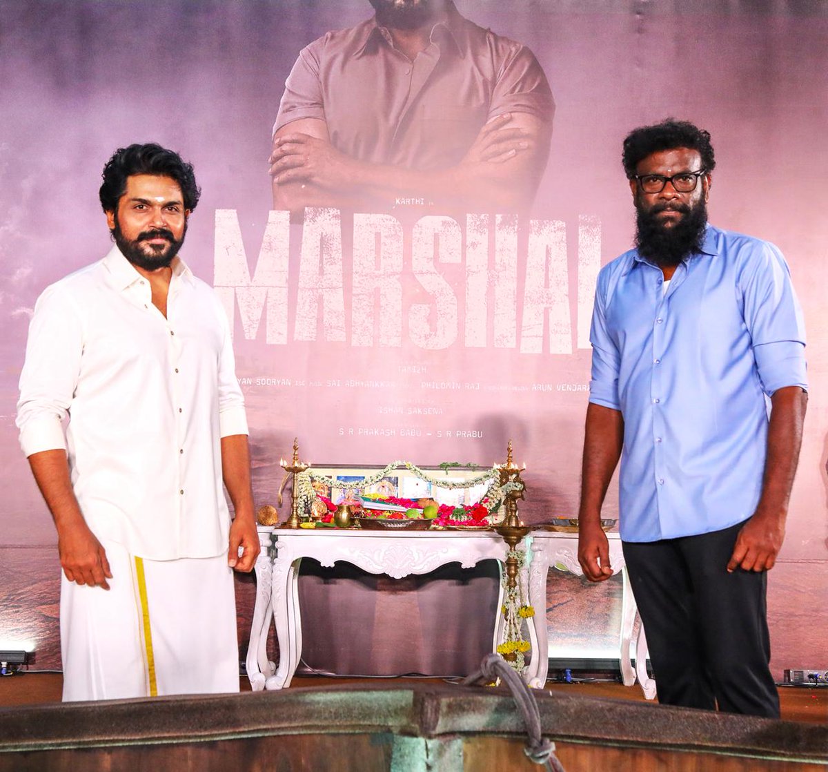 _MovieTamil's tweet image. — The final shoot of #KARTHI's #Marshal is planned to be held in Rameswaram and the set work is also underway.

— The shooting of this film will begin by the end of this month. Taanakkaran Tamizh is directing this film.