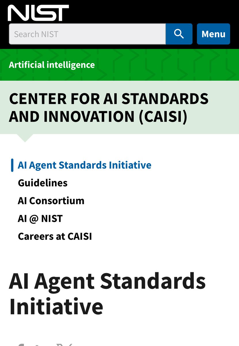 NIST Launches AI Agent Standards Initiative: Paving the Way for Secure and Interoperable AI Agents

Very proud to have been advisor!

Today the National Institute of Standards and Technology (NIST) has unveiled the AI Agent Standards Initiative (CAISI). This collaborative effort