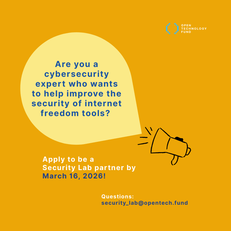 Open Technology Fund tweet media