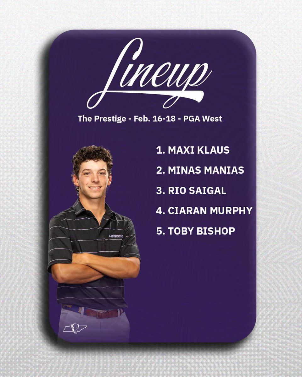 Lipscomb Men's Golf tweet media