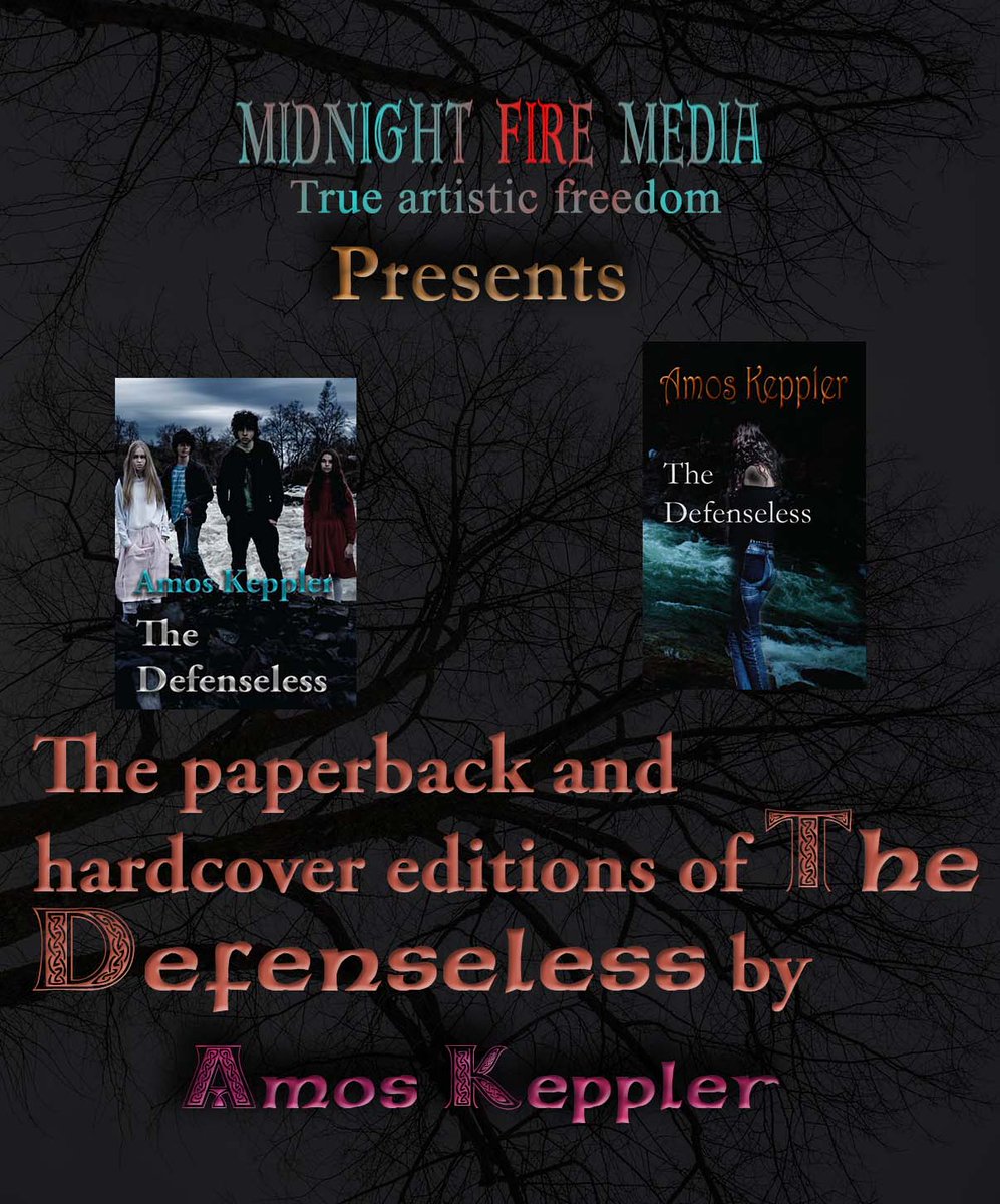 The paperback and hardcover editions of my novel The Defenseless - the first book in the Janus Clan series. 
 I imagined the entire Janus Clan story during three nights of vivid dreaming and spent fifty-two years writing it all down. waterstones.com/book/the-defen…