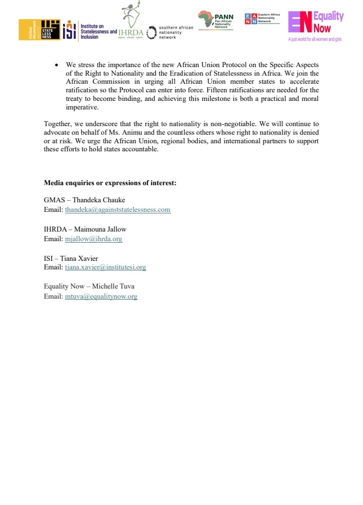 Equality Now Africa tweet media