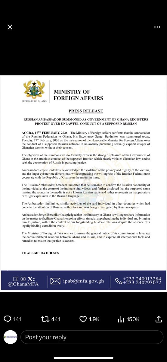 Ministry of Comm, Digital Tech & Innovatns tweet media