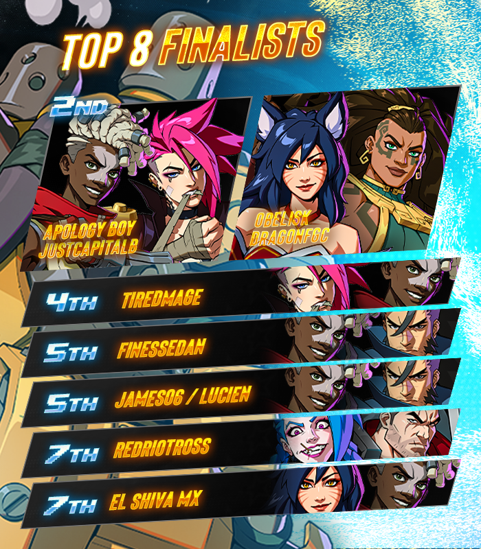 BreakoutES's tweet photo. 💫 Breakout Series: 2XKO #22

Congratulations to @TJ2POOP!!!  

🏅 Your BES Top 8:
@7Slammiin & @JustCapitalB_ / @OG_Obelisk & @dragonfgc1 / @TiredMage2 / James06 & @LucienSFL / @visionary_dan / @elshivamx / @RedRiotRoss

🎙️ Special Thanks to: 
@datboijuiceTV, @SupahRob64, & @ninstar123

#2XKO #BreakoutSeries