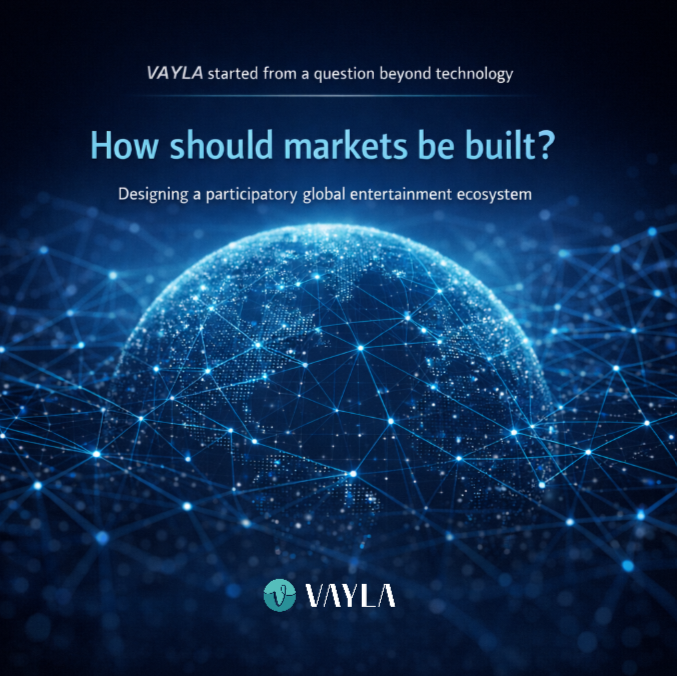 VAYLA is not here to replace the industry.

We don’t issue content.
We don’t control IP.
We build infrastructure.

A neutral layer
where fans, creators, and markets connect.

Structure matters.
Transparency matters.
Design matters.

#Web3 #MusicIndustry #VAYLA