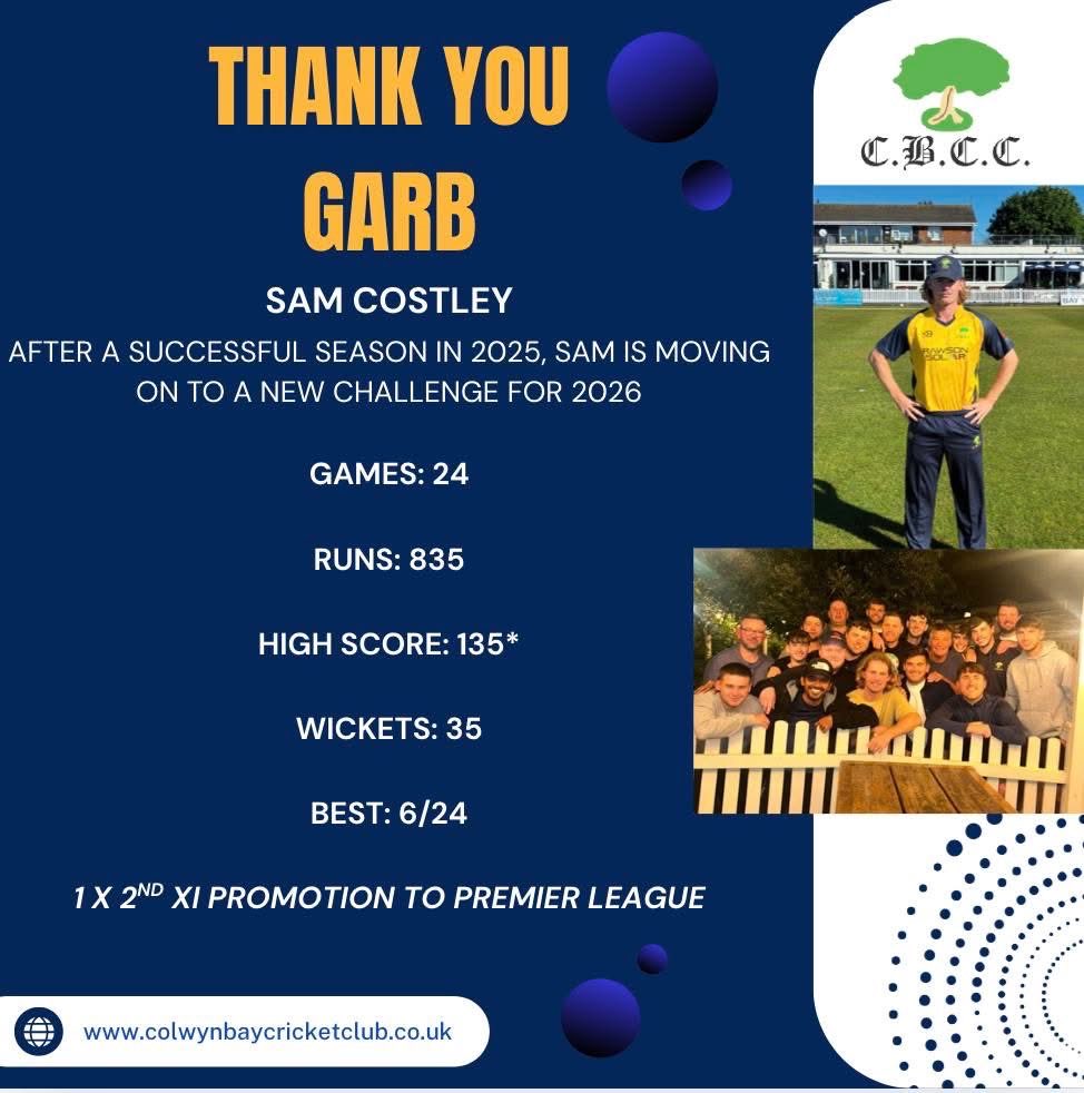 Colwyn Bay Cricket Club tweet media