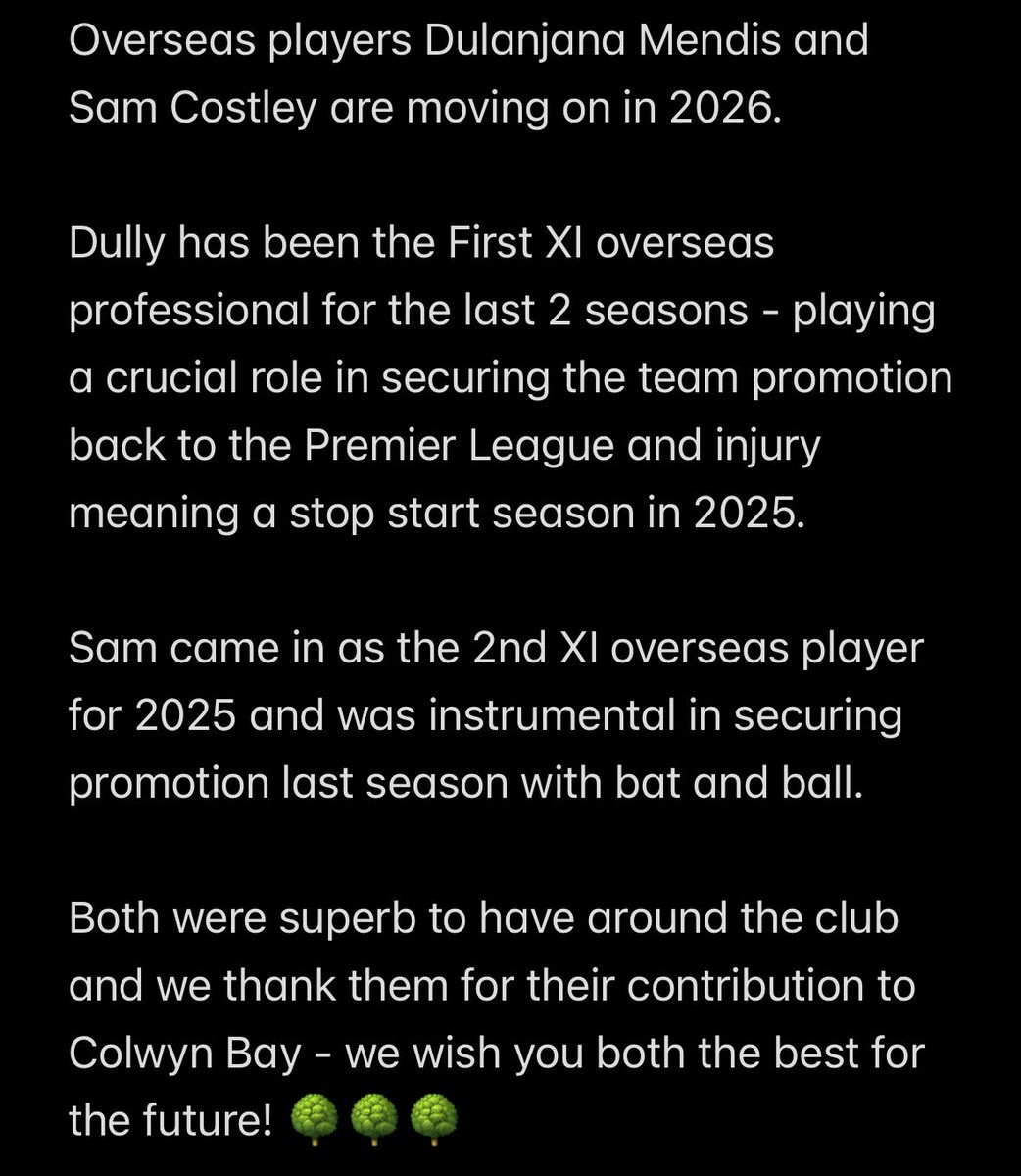 Colwyn Bay Cricket Club tweet media