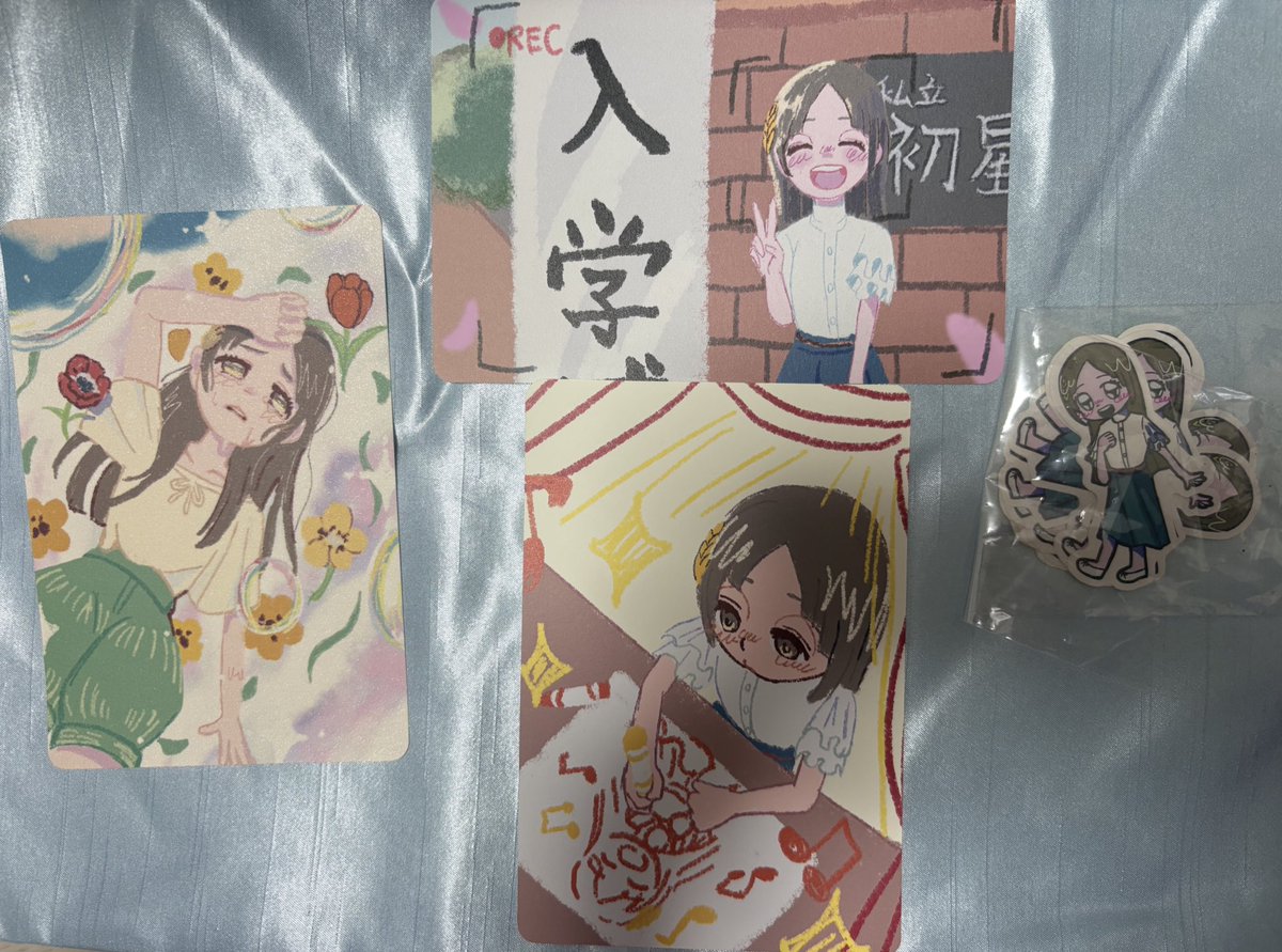 ポストカードとステッカー出てきたので、こちらも頒布予定です