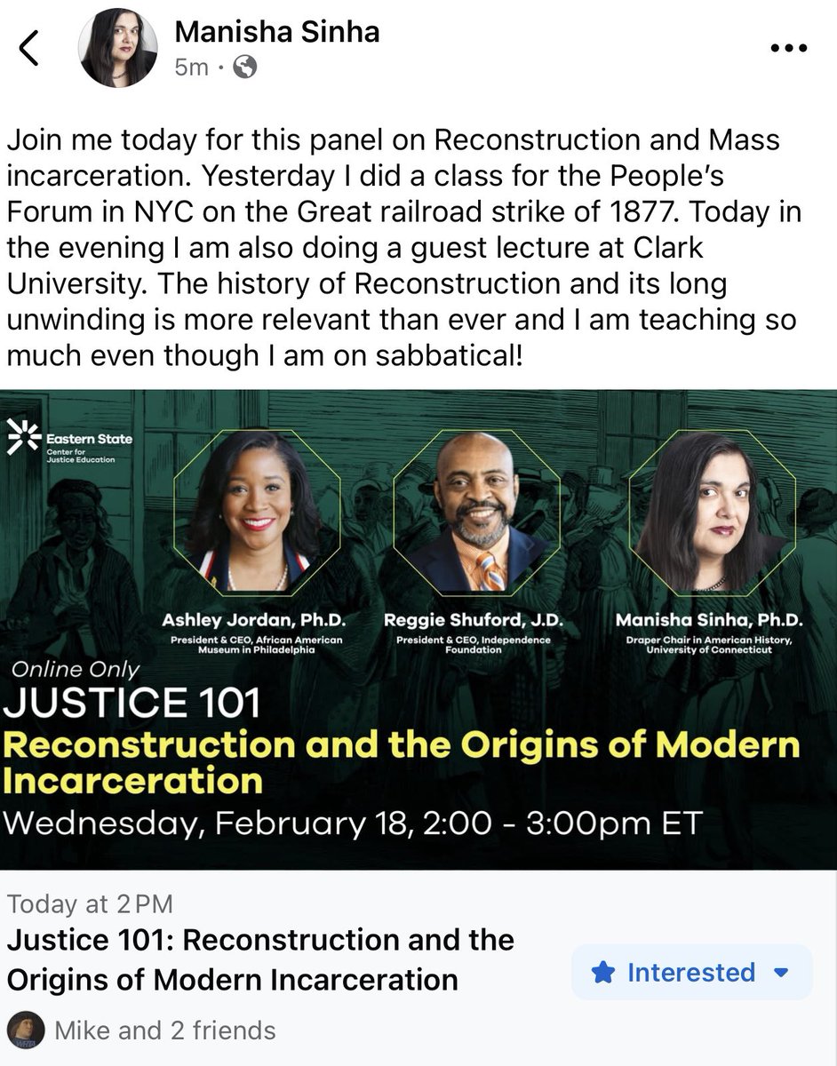 Manisha Sinha tweet media