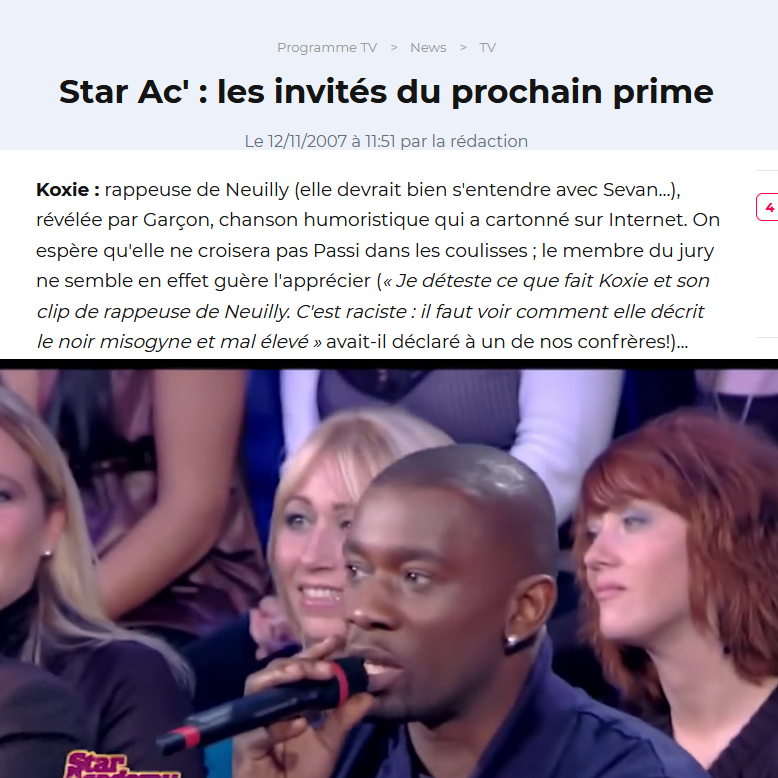 slovearth's tweet photo. Passi avait la vision en big 2007 #StarAcademy #StarAcademyLeLive https://t.co/SFTHzWgCPK