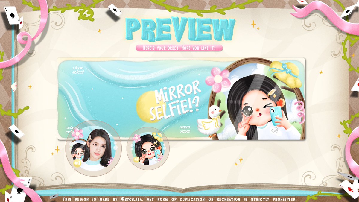 bycilala's tweet image. 𖦹  ៸ 🪸 𖠗  help rt? thank you! 𓈄᳸ . . ⊹  

... ◎ ⋮⋮ ding —dOng 🦭⭐️ ▷˚ ˖ ࣪ ִlaman 𝑲𝒐𝒃𝒂𝒎𝒍𝒂𝒏𝒅 membawa ready stock layout mirfie 🎡🌸 bisa sung jemput di dm ♡ 🏰☘️ 𓂋 ៶៲៸ 

💌 ── ꒰  price : IDR. 25.000  ꒱ 𓈈 ¨ 
Bundle wabis? +15.000

⣠ ♡︭  #zonauang