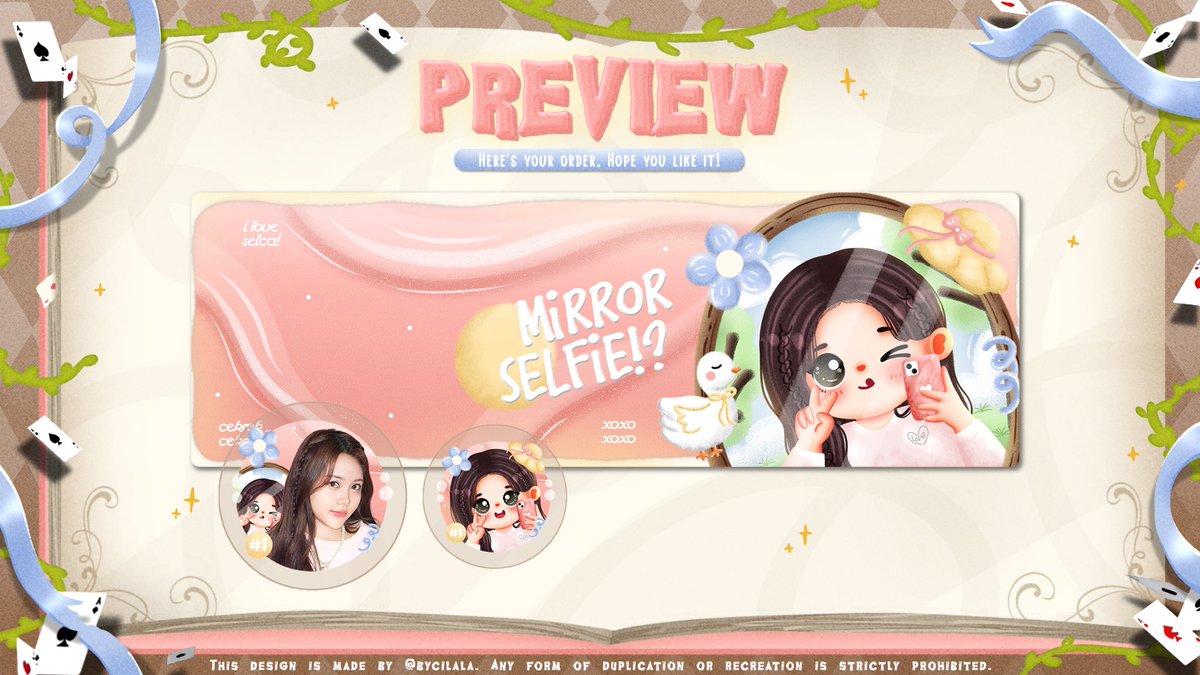 bycilala's tweet image. 𖦹  ៸ 🪸 𖠗  help rt? thank you! 𓈄᳸ . . ⊹  

... ◎ ⋮⋮ ding —dOng 🦭⭐️ ▷˚ ˖ ࣪ ִlaman 𝑲𝒐𝒃𝒂𝒎𝒍𝒂𝒏𝒅 membawa ready stock layout mirfie 🎡🌸 bisa sung jemput di dm ♡ 🏰☘️ 𓂋 ៶៲៸ 

💌 ── ꒰  price : IDR. 25.000  ꒱ 𓈈 ¨ 
Bundle wabis? +15.000

⣠ ♡︭  #zonauang