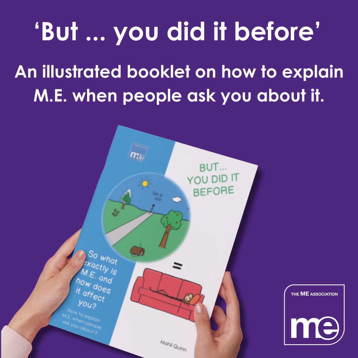 MEAssociation's tweet image. 'But ... you did it before' is a wonderfully illustrated booklet by digital artist @MahliQuinn, which can help to explain M.E. to people who ask about it.

Available from our online shop for only £3, with free shipping!

meassociation.org.uk/xmnl 

#pwME #MECFS