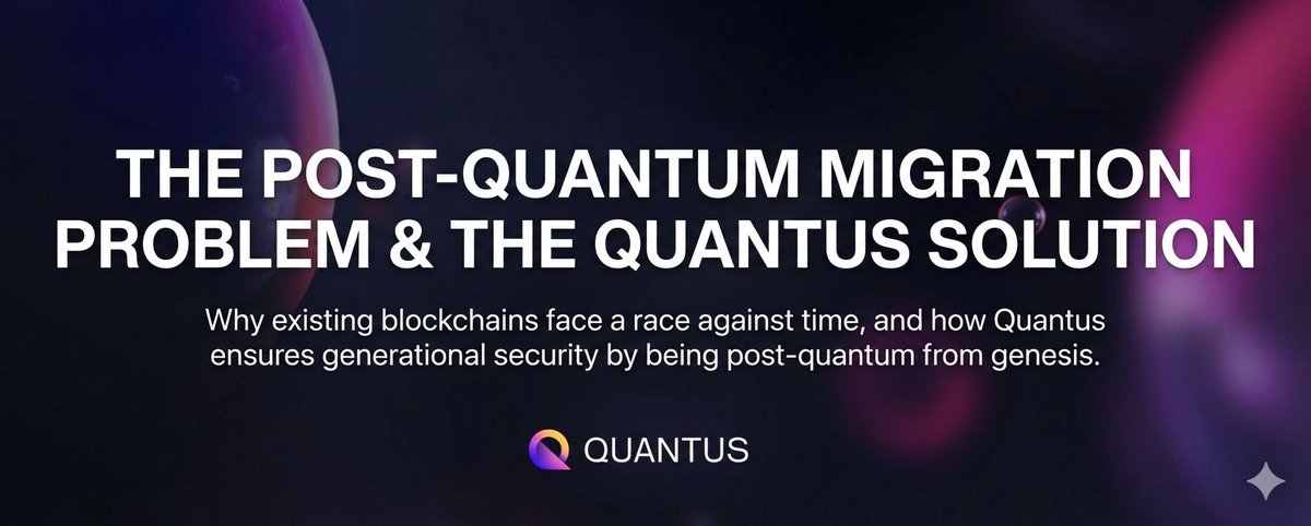 Bruce_web3_'s tweet photo. Most blockchains today rely on elliptic curve cryptography. That’s secure against classical computers but vulnerable to quantum attacks via Shor’s algorithm.
The real issue isn’t just “future risk.”
It’s the migration problem.
@QuantusNetwork #Quantus https://t.co/mKOmbzOytr