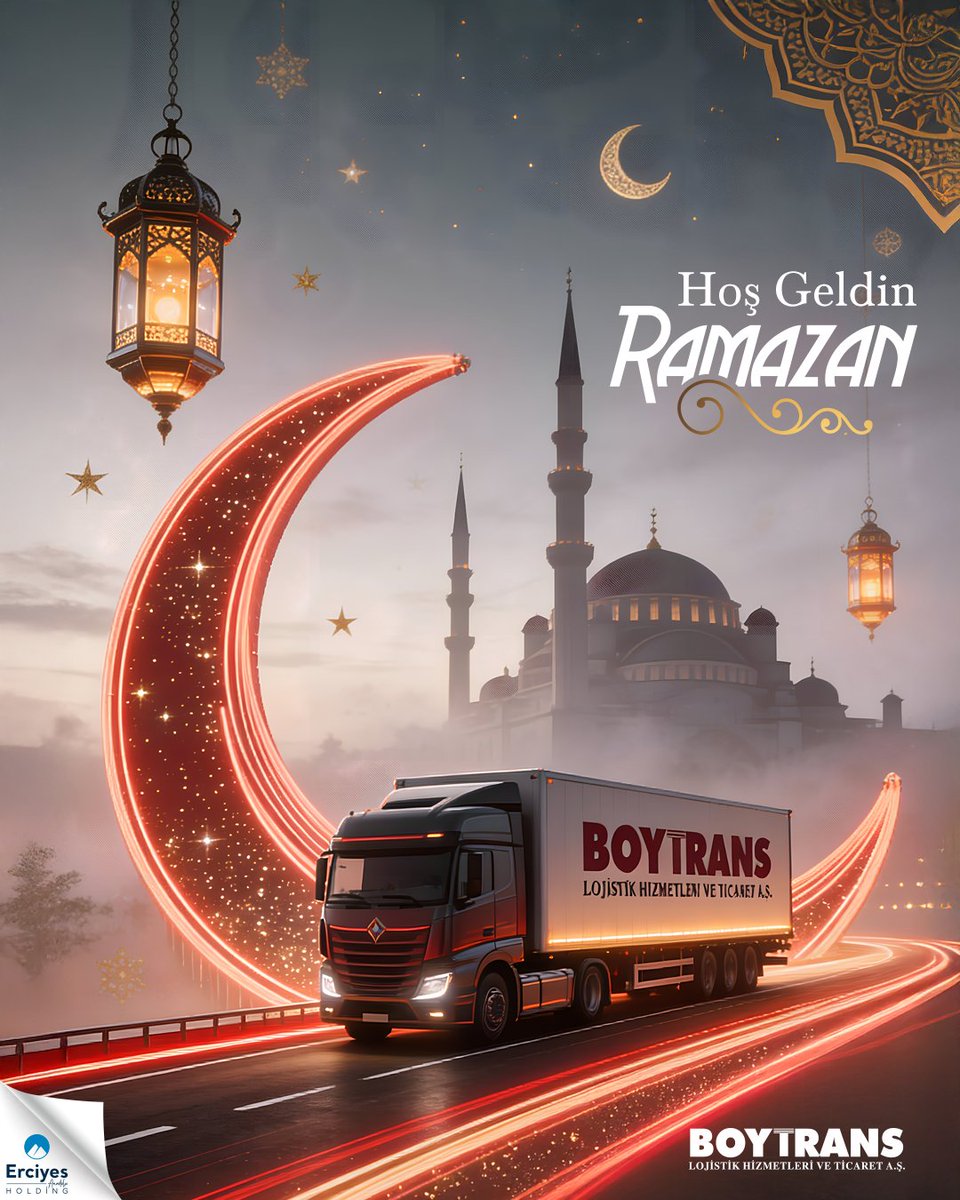 BoytransA's tweet photo. Huzura yol alıyor, bereketi taşıyoruz! 🚚 Ramazan'ın hayırlara vesile olmasını,  kalplerimize ferahlık, sofralarımıza bolluk getirmesini dileriz. Allah (CC) oruçlarımızı ve dualarımızı kabul buyursun. Tüm İslam aleminin Ramazan'ı mübarek olsun.🌙  
#boytranslojistik
#Ramazan https://t.co/U9eAwQqKl8