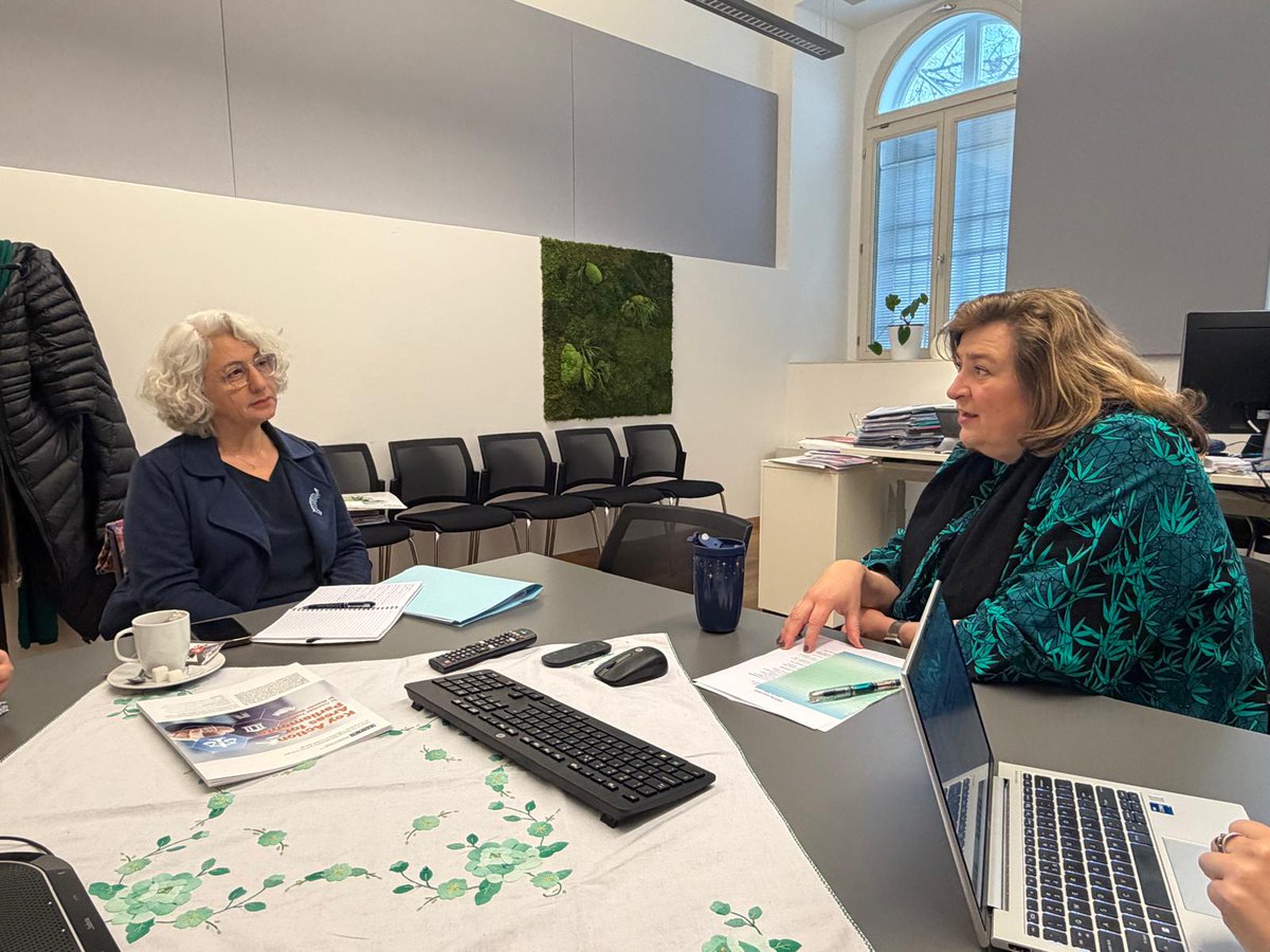 oscepa's tweet photo. Farah Karimi continued the day with a meeting with Dr. @SRKariJohnstone, @OSCE Special Rep. &amp; Coordinator for Combating Trafficking in Human Beings, to discuss how to better identify and protect victims of trafficking. Strengthening co-operation to support the most vulnerable. https://t.co/vr2pDu8p8W