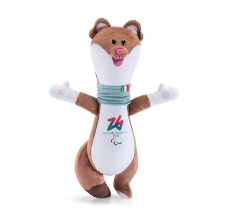 ミラノ・コルティナオリンピック ミロ　Milo ぬいぐるみ ミラノ・コルティナ2026オリンピック フロー メガネぬいぐるみ - 20cm