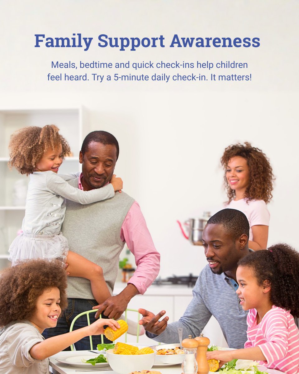 Families who regularly communicate during everyday routines like mealtimes, bedtime or short daily check‑ins build stronger emotional bonds and create opportunities for children to feel heard and supported.

🔗 Learn more: parents.com/most-important…

#FamilySupport #FamilyConnection