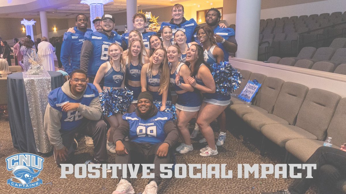 cnu_football's tweet photo. Great job by our players of volunteering at Night to Shine in Williamsburg this past Friday night. Very rewarding experience for all involved! https://t.co/YEJlrkNzp5