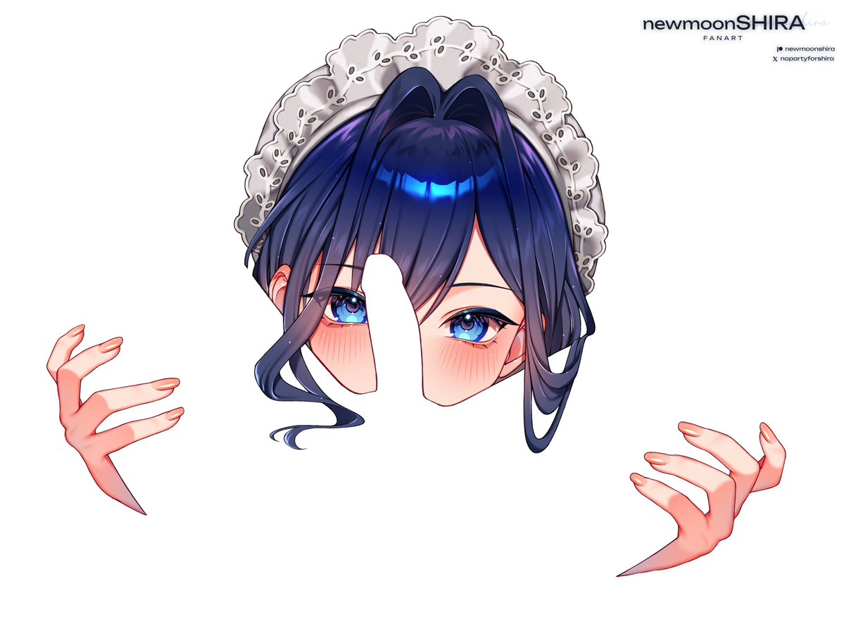 Alt. version Kronii SFWイラスト