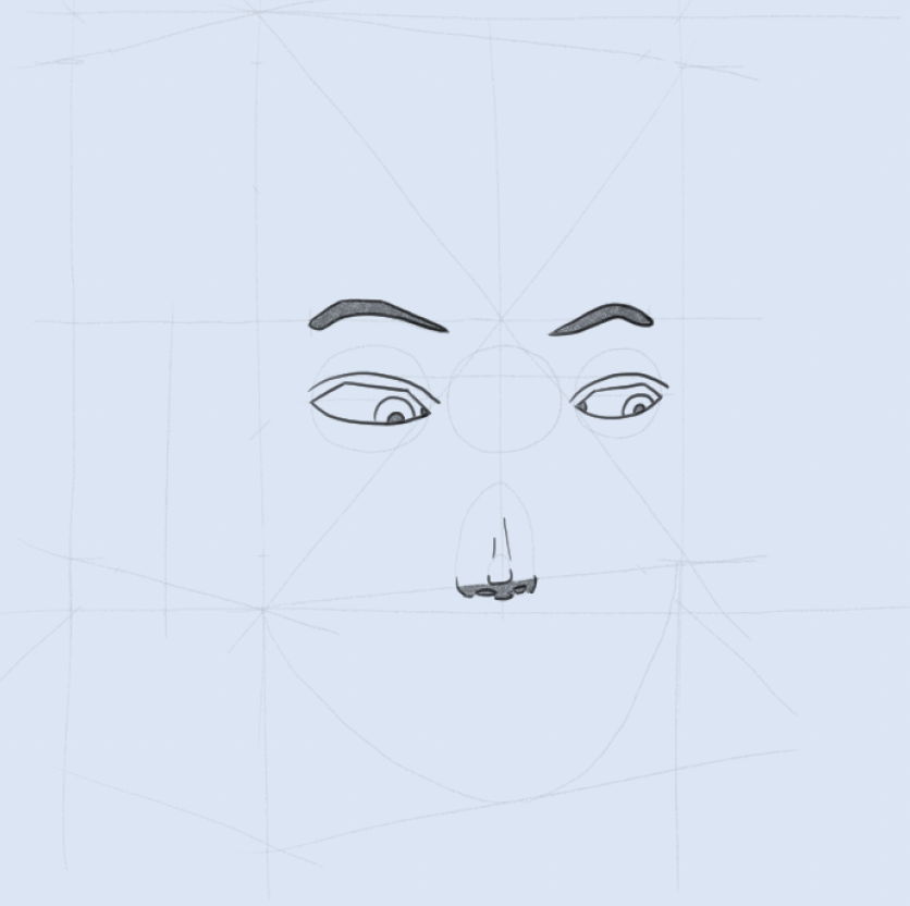 SweetGab_'s tweet photo. Okay, now let's try to turn that face slightly to the left. #art #digitalart #drawing #learntodrawin30days https://t.co/oxSDpoTG5z