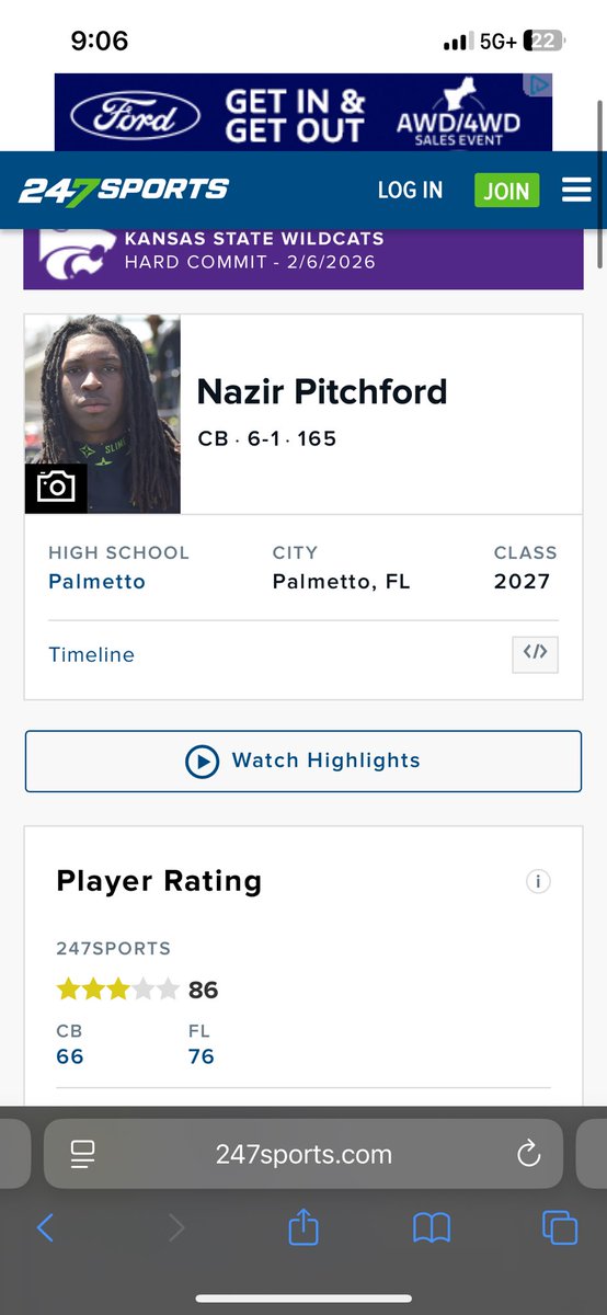 Nazir Pitchford 3 ⭐️ ATH tweet media