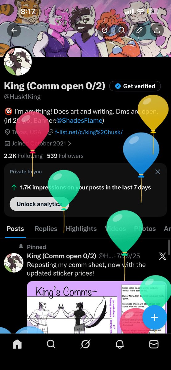 King (Comm open 0/2) tweet media