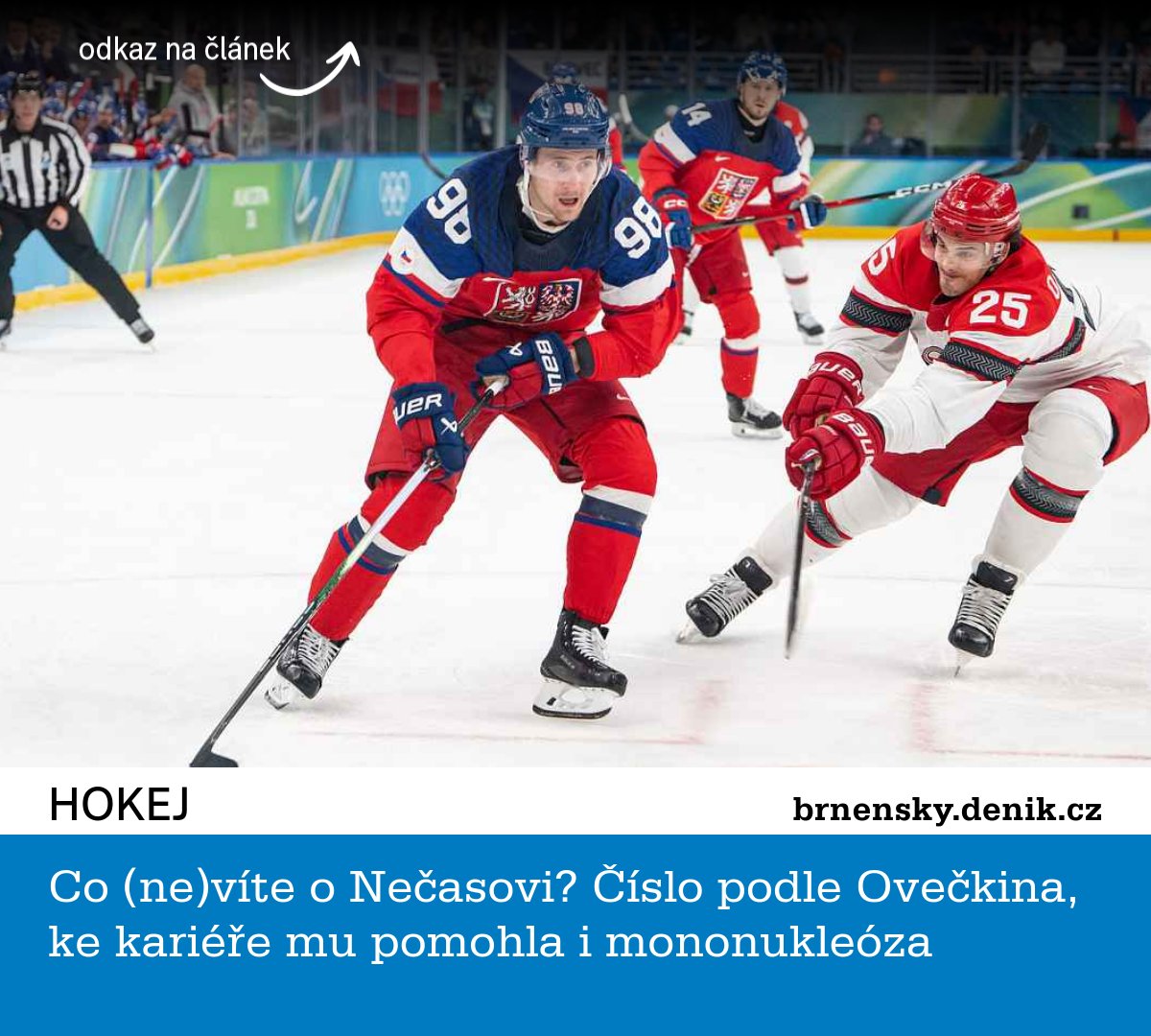 Zajímavosti a fakta o Martinu Nečasovi, nejlepším českému hokejistovi na olympiádě. brnensky.denik.cz/hokej_region/h…