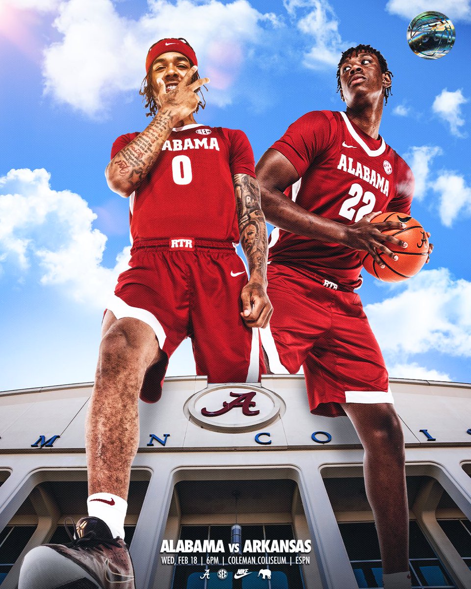 Top 25 Showdown in Coleman.

#RollTide | #BlueCollarBasketball