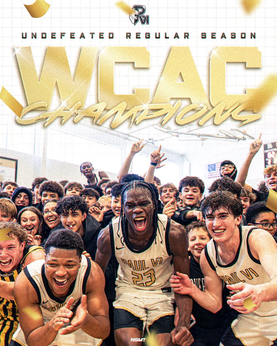 🏆 2025-2026 WCAC Regular Season Champions 🏆

✅ Undefeated in WCAC regular season for the 3rd time in the last 4 seasons
🔥 55-1 in WCAC regular season play
🏠 47-game home winning streak

Built different. #WCAC #TeamPVI