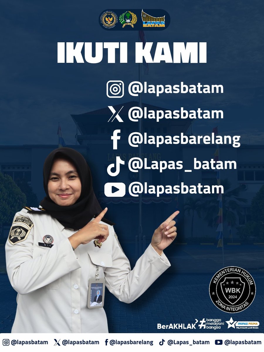 #SobatPastama 

Kasi Binadik Lapas Batam Ganda Fernandy berharap Ramadan tahun ini pelaksanaan pengamanan Dan pembinaan di Lapas Batam dapat terus diperkuat walaupun sedang dalam suana Ramadan

#lapasbatamwbbm
#PemasyarakatanKepri
#ditjenpas
#puasa