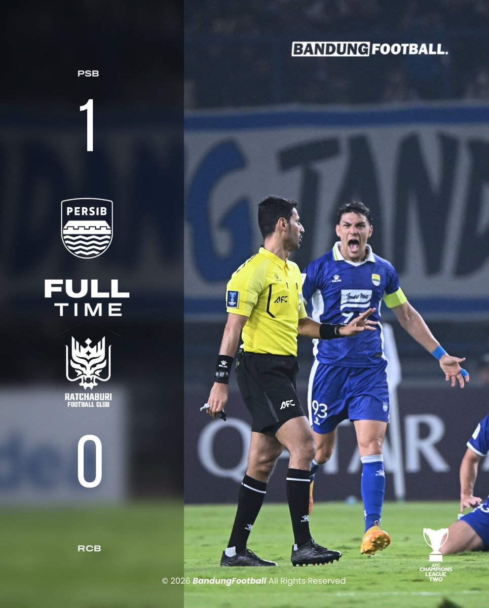bandungfootball's tweet photo. FULL TIME.
A win to close on chapter in this season's ACL 2. Not enough, but the players on the pitch fought well with only 10 players in the second half.
Semoga jodoh lagi dengan turnamen ini musim depan! π
#BandungFootball #BFCOM #Persib #PersibDay #Bobotoh #ASIALEVEL https://t.co/AAgiDdrO69